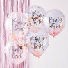 "Baby Girl" Pink/Guld Konfetti Ballon