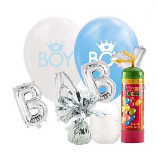 Baby Mix - Dreng Helium Inkl. Balloner