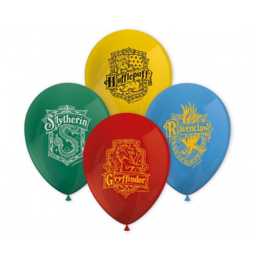 Harry Potter Hogwarts Houses, 12"/ 30 cm - 8 stk. Balloner