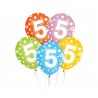 5-års fødselsdagsballoner, 12"/ 30 cm - 5 stk.