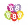 8-års fødselsdagsballoner, 12"/ 30 cm - 5 stk.