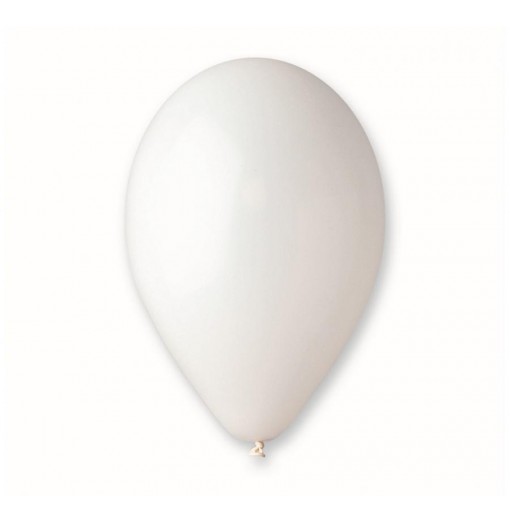 Billede af Hvide balloner, 10"/ 25 cm - 10 stk. - Balloner