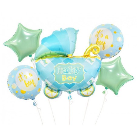 Barnevogn ballonbuket, blå - 1410