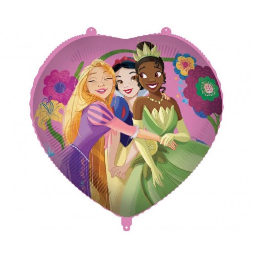 Disney prinsesser hjerte folieballon, 18" / 46 cm Folieballoner