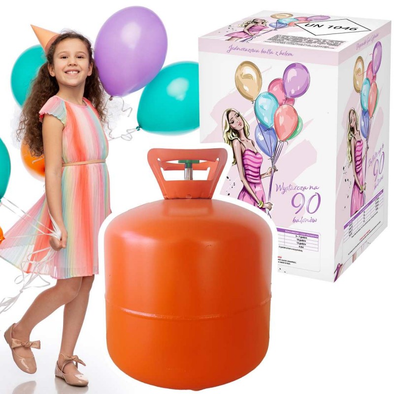 Helium ballongas op til 100 balloner - 594 liter kæmpe Helium
