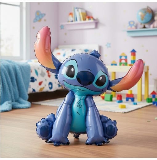 Balon foliowy SHP Stitch Disney, 86 x 96 cm Heliumballoner.dk