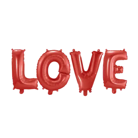 "Love" - Foliebogstaver Folie balloner