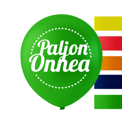 "Paljon Onnea" - Balloner - 10 stk. Fødselsdag