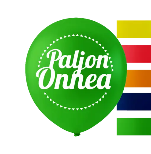 "Paljon Onnea" - Balloner - 10 stk. Fødselsdag