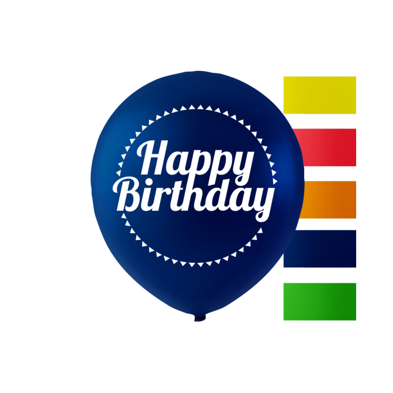 "Happy Birthday" - Balloner - 10 stk. Fødselsdag