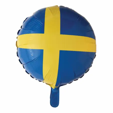 Svensk flag - Folieballon Fødselsdag