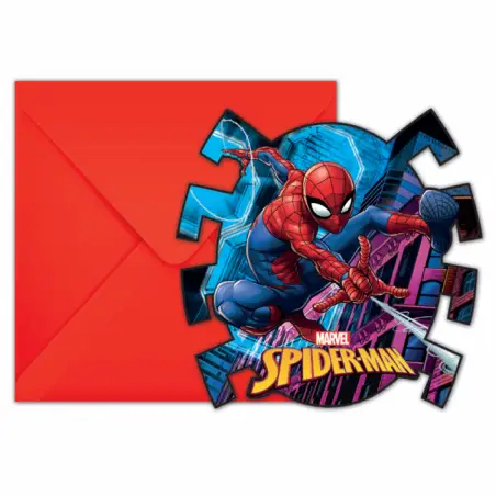 Invitationer med Spiderman - 763